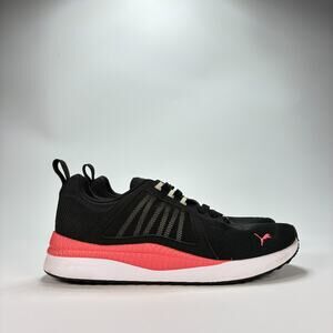 Puma Pacer Net Cage Black Pink Running Shoes Lace Up 368892-02 Women’s Size 7.5